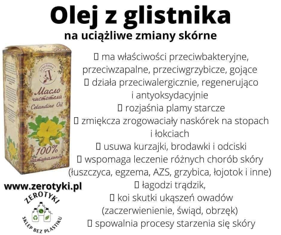 olej z glistnika kurzajki