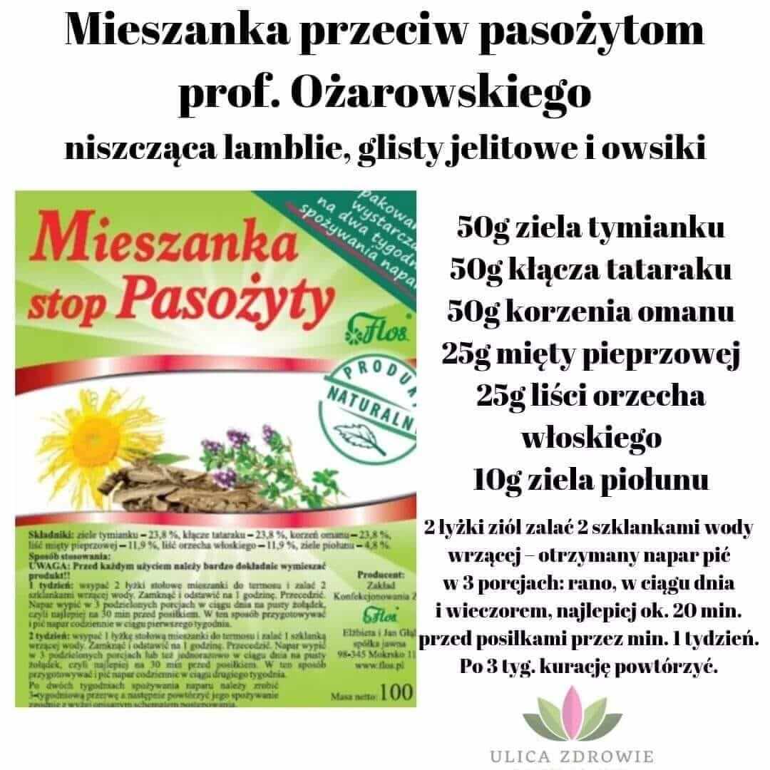 pasożyty zioła ożarowski