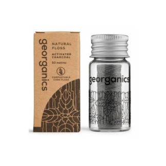 Naturalna nić dentystyczna z węglem aktywnym 50m