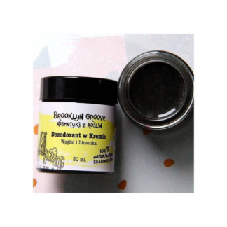 Naturalny dezodorant w kremie Limonka i węgiel z pomarańczą 30ml